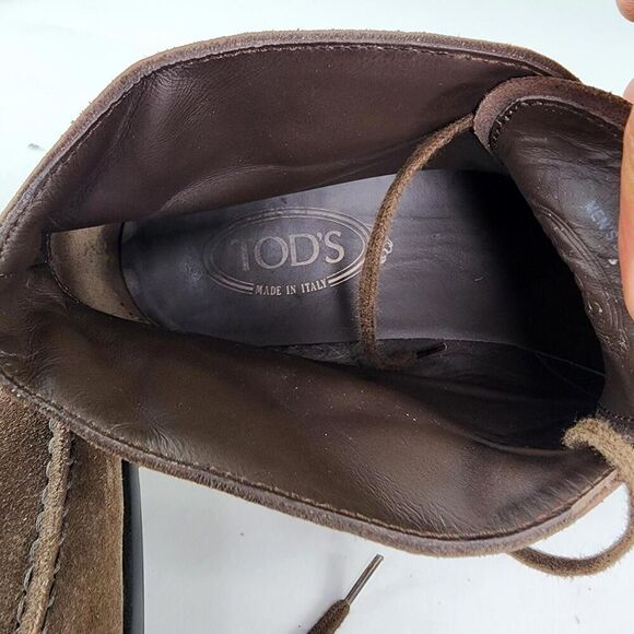 TOD'S Polacchino QUINN Chukka Boots US 9.5 Men's brown suede boot Driving shoes - Picture 12 of 12